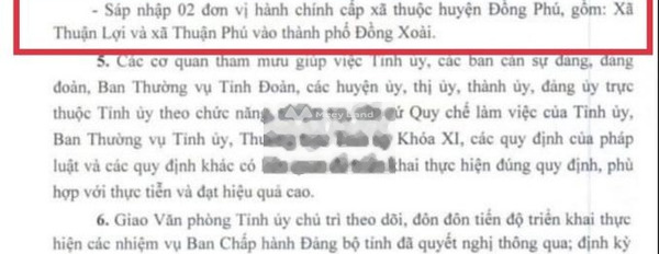 Thuận Lợi, Đồng Phú bán đất giá bán cực mềm chỉ 495 triệu, hướng Đông Nam diện tích thực tế 190m2-03