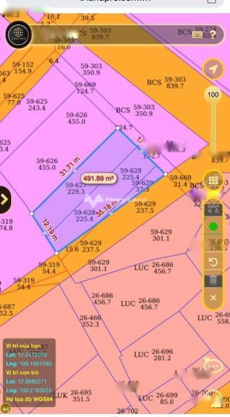 Vạn Ninh, Khánh Hòa bán đất giá bán siêu khủng chỉ 3.5 tỷ diện tích như sau 491m2-01