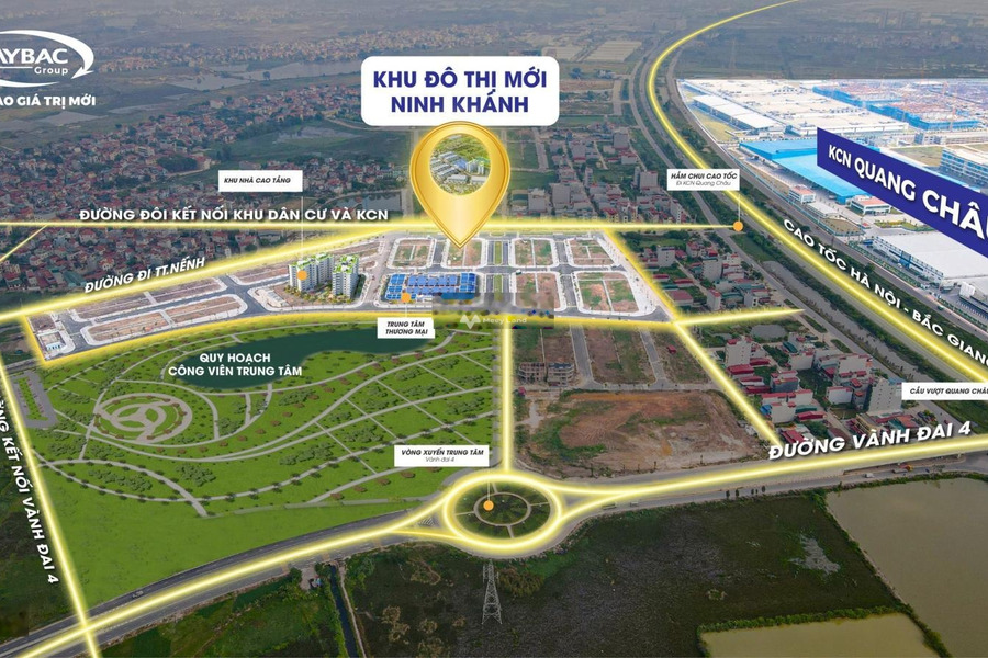 3.92 tỷ bán đất diện tích thực tế 119m2 vị trí thuận lợi tọa lạc ở Việt Yên, Bắc Giang, hướng Đông - Nam-01