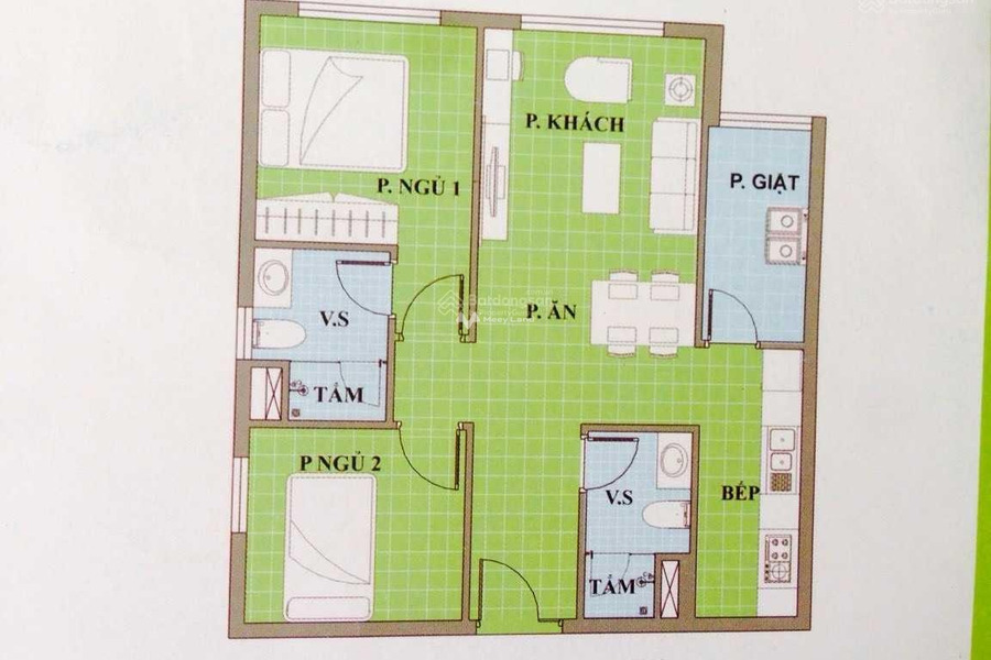 Căn hộ nhìn chung bao gồm 2 PN, bán chung cư mặt tiền tọa lạc trên Trịnh Đình Thảo, Tân Phú, tổng quan ở trong căn hộ 2 phòng ngủ, 2 WC vị trí tốt-01