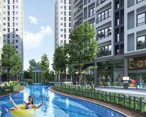 Tổng quan căn hộ có 2 PN, bán chung cư hướng Tây - Bắc vị trí thuận lợi ở Trâu Quỳ, Hà Nội, trong căn hộ gồm 2 PN, 2 WC vào ở ngay-01