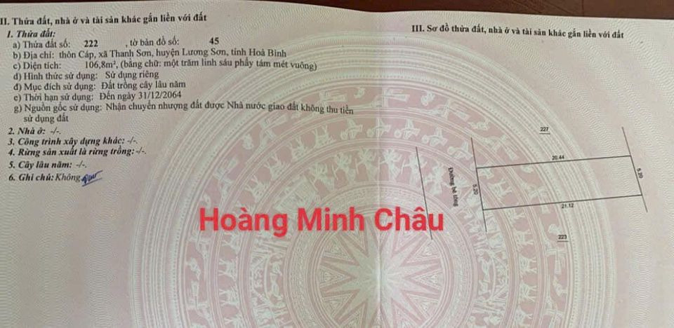 Bán đất huyện Kim Bảng tỉnh Hà Nam giá 180.0 triệu-3