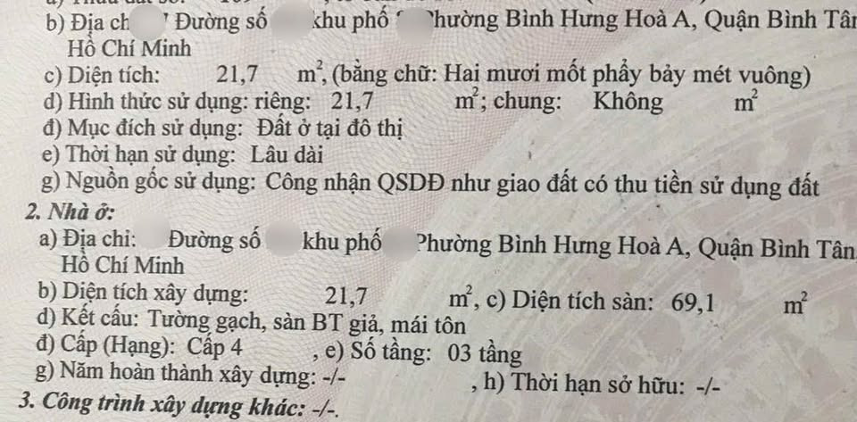 Bán nhà riêng quận Bình Tân thành phố Hồ Chí Minh giá 2.75 tỷ-0