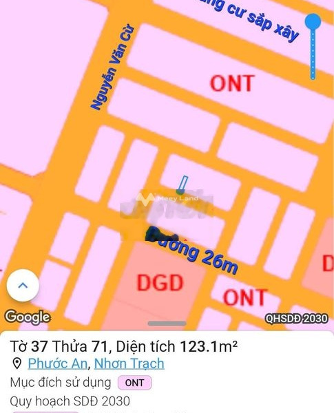 Giá bán đề xuất từ 1.15 tỷ bán đất diện tích như sau 123m2 nằm trên Nhơn Trạch, Đồng Nai, hướng Tây Nam-01