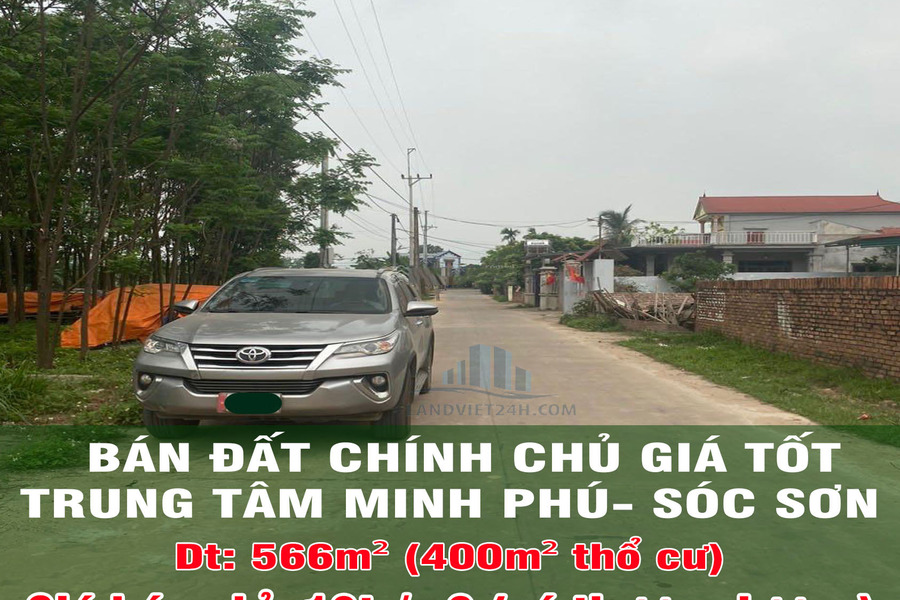 Bán đất chính chủ giá tốt trung tâm Minh Phú, Sóc Sơn-01