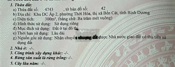 Giá 11 tỷ bán đất có diện tích chuẩn 300m2 vị trí mặt tiền nằm ở Bến Cát, Bình Dương, hướng Nam-03