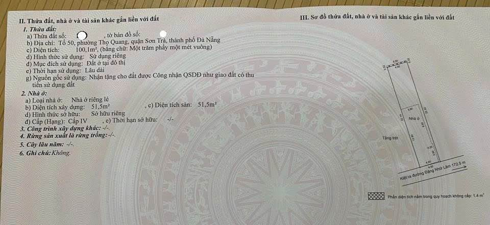 Bán đất quận Sơn Trà thành phố Đà Nẵng giá 3.0 tỷ-1