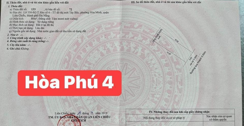 Bán đất huyện Hòa Vang thành phố Đà Nẵng giá 3.34 tỷ-2