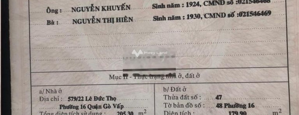 Giá bán phải chăng chỉ 9.4 tỷ, Bán đất với diện tích rộng 180m2 tọa lạc ở Gò Vấp, Hồ Chí Minh vị trí trung tâm-03