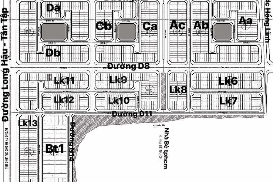 Đường D8 KDC Nam Sài Gòn Long Hậu cần bán 1 nền mặt tiền kinh doanh. LH 0936 777 *** Du -01