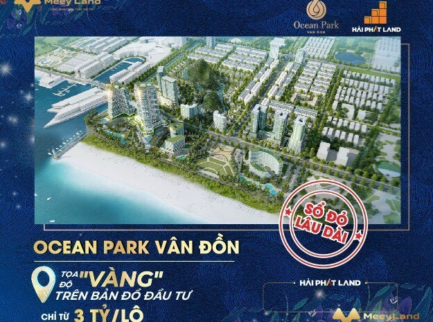 Bán đất nền tại Ocean Park Vân Đồn, Quảng Ninh. Diện tích 110m2, giá 3,5 tỷ