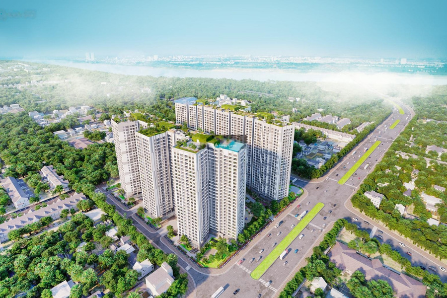 Hướng Đông, cho thuê chung cư ngay ở Minh Khai, Hà Nội, tổng quan gồm tổng cộng 3 phòng ngủ, 2 WC khu vực dân cư-01