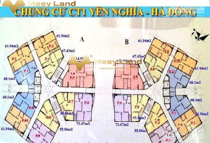 Diện tích 61.94m2, bán chung cư vào ở luôn giá đề xuất từ 1.02 tỷ vị trí đẹp nằm ngay Phường Yên Nghĩa, Quận Hà Đông, tổng quan căn hộ này có tổng 2 p...