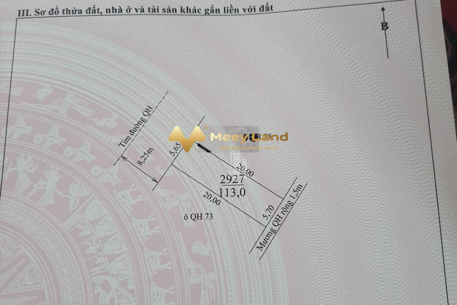 Bán mảnh đất, hướng Đông Nam diện tích tổng là 113 m2-01