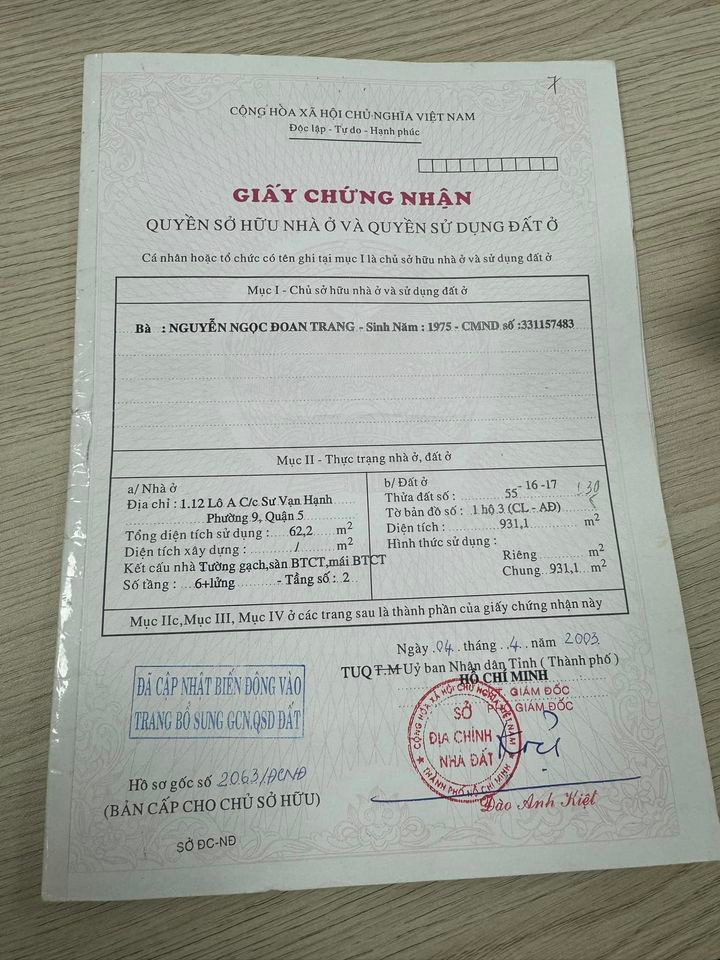 Bán nhà riêng quận 5 thành phố Hồ Chí Minh giá 3.5 tỷ-4