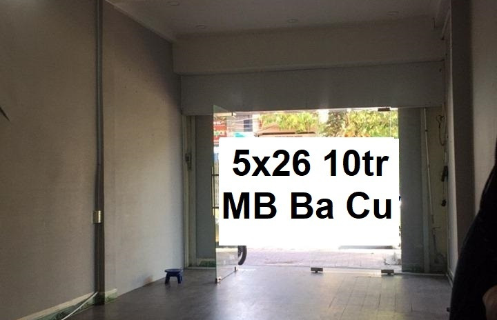 Tôi cho thuê mặt bằng 5mx26m đường Ba Cu, Phường 1 Vũng Tàu 10 triệu/tháng