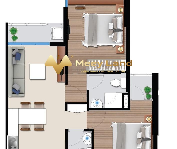 Nằm ở Đường Lý Chiêu Hoàng, Quận 6 bán chung cư giá siêu tốt 2.5 tỷ, trong căn hộ này bao gồm 2 PN, 2 WC thuận tiện di chuyển-01
