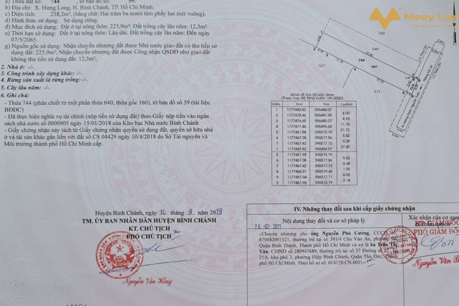 Bán 240m2- Đoàn Nguyễn Tuấn- Hưng Long- Bình Chánh, 4,8 tỷ-01