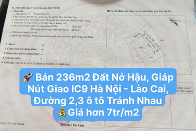 Bán đất thị xã Sơn Tây thành phố Hà Nội giá 20.0 triệu/m2