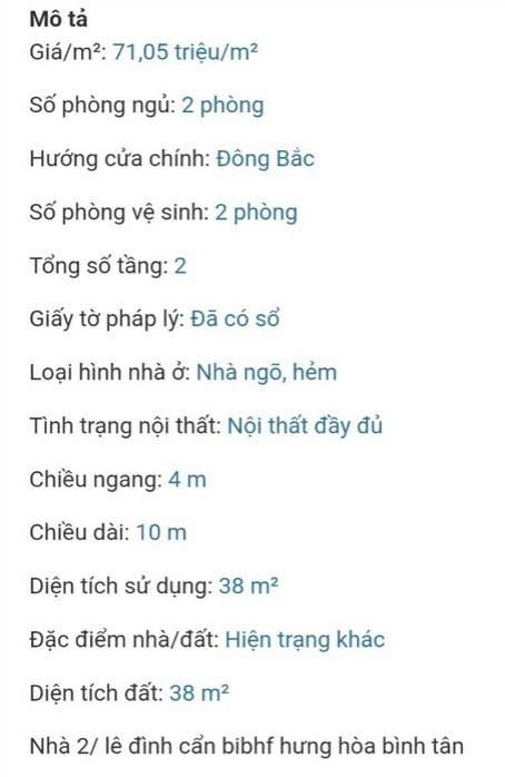 Bán nhà riêng quận Bình Tân thành phố Hồ Chí Minh giá 2.7 tỷ-0