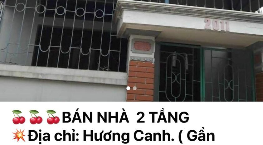 Bán nhà 2 tầng, Hương Canh, 80m2