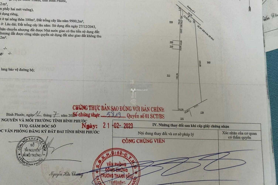 Cần bán đất tại Minh Hưng, Chơn Thành. Diện tích 10000m2-01