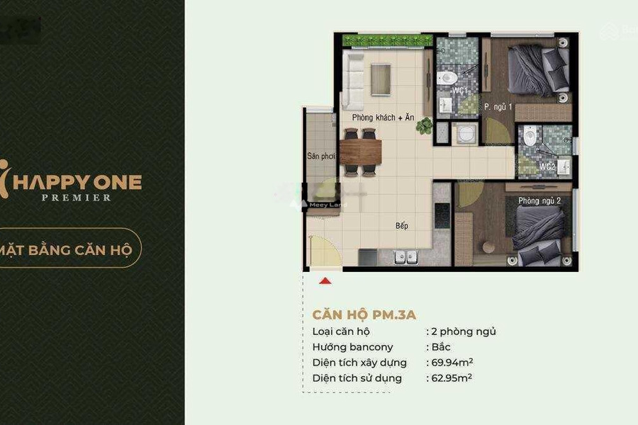 Bán căn hộ tọa lạc ngay Quận 12, Hồ Chí Minh diện tích rộng lớn 70m2 căn hộ tổng quan bao gồm Cơ bản-01