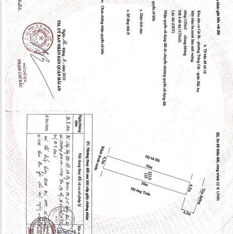 Giá 3.58 tỷ bán đất dt chung quy 135m2 vị trí tốt ngay Tràng Cát, Hải An