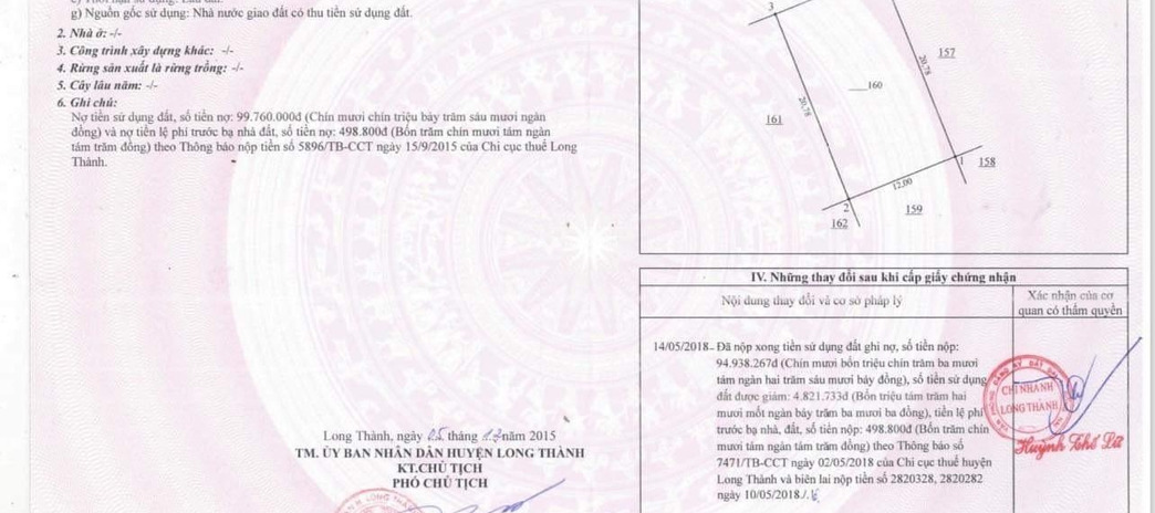 Ngôi nhà này gồm có 3 PN bán nhà bán ngay với giá siêu tốt chỉ 5.8 tỷ có diện tích chính 249m2 vị trí đẹp ở Long Thành, Đồng Nai