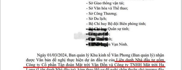 Giá bán liền 2.7 tỷ, Bán đất có diện tích trung bình 301m2 tại Quốc Lộ 1A, Vạn Ninh, hướng Đông hỗ trợ mọi thủ tục miễn phí, giá mùa dịch.-03