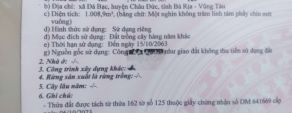 1.1 tỷ bán đất có diện tích 1008m2 vị trí đặt tọa lạc tại Phú Sơn, Đá Bạc-02