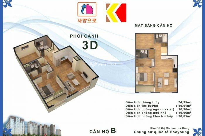 Bán căn hộ vị trí đặt tọa lạc ngay ở Mỗ Lao, Hà Đông, tổng quan căn hộ này gồm có 2 PN, 2 WC hỗ trợ pháp lý