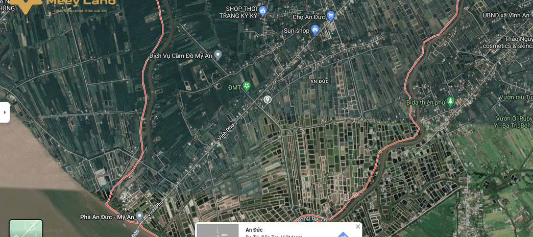 Cần bán 2 lô đất nằm ở An Đức Ba Tri gần cụm khu công nghiệp