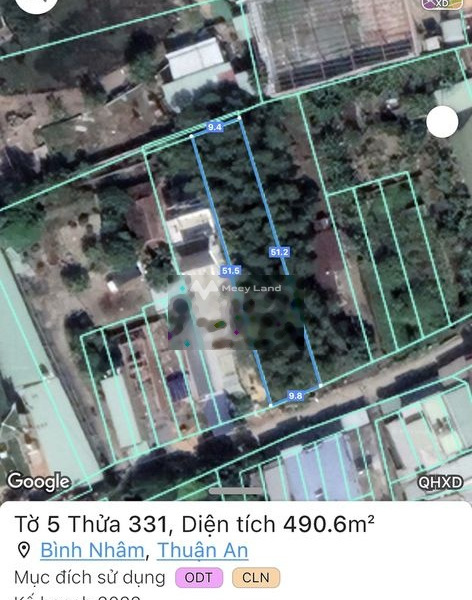 Giá phải chăng 6.9 tỷ, Bán đất có diện tích thực 491m2 vị trí đặt tọa lạc ở Bình Nhâm 58, Thuận An, hướng Đông Nam vị trí trung tâm-01