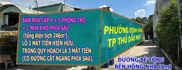  Nhà Cấp 4 + 5 phòng trọ, nở hậu 12m. 2 mặt tiền. đường nhựa. -03