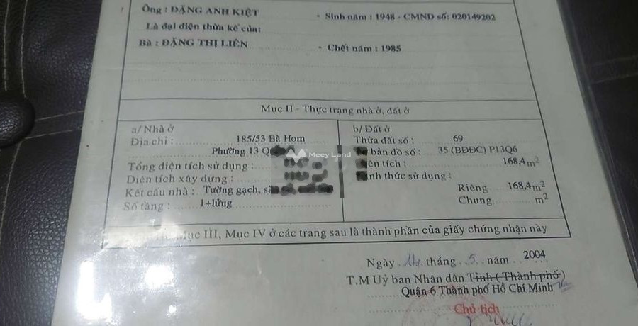 Nằm tại Bà Hom, Hồ Chí Minh, bán nhà, bán ngay với giá mua liền chỉ 18 tỷ diện tích khoảng 3999m2, tổng quan ở trong nhà gồm 1 PN còn chần chờ gì nữa-01