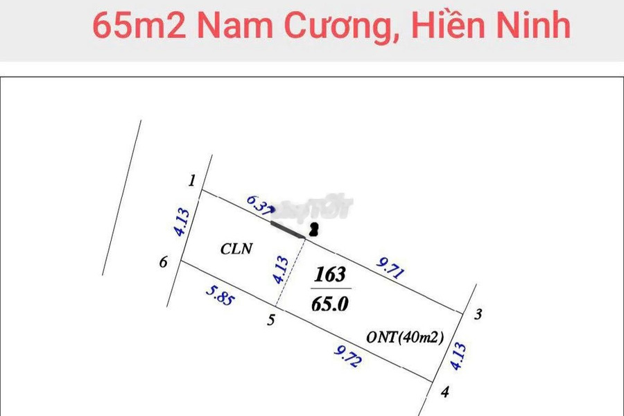 BÁN ĐẤT DT 65M2 NAM CƯƠNG HIỀN NINH SÓC SƠN, CÁCH SÂN BAY NỘI BÀI 3KM -01