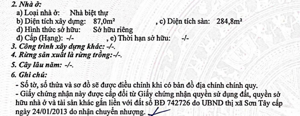 Sơn Tây, Hà Nội, bán biệt thự, bán ngay với giá ngạc nhiên chỉ 5.8 tỷ có diện tích quy ước 394m2, căn nhà có 4 phòng ngủ nhà phong thủy tốt-03