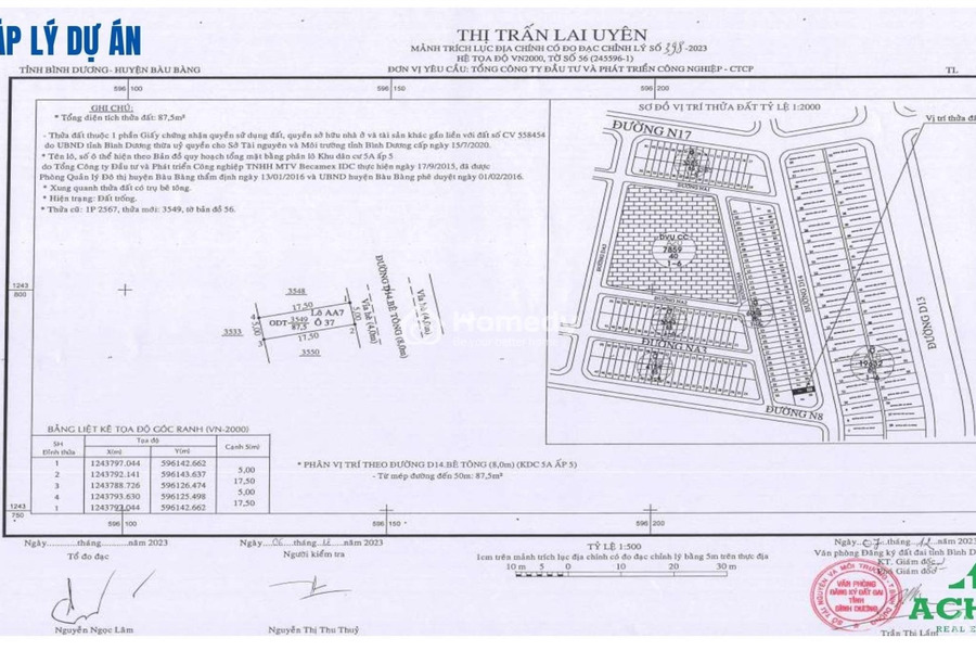 Bán đất 460 triệu Đường D13, Bình Dương có diện tích chuẩn 87.5m2-01