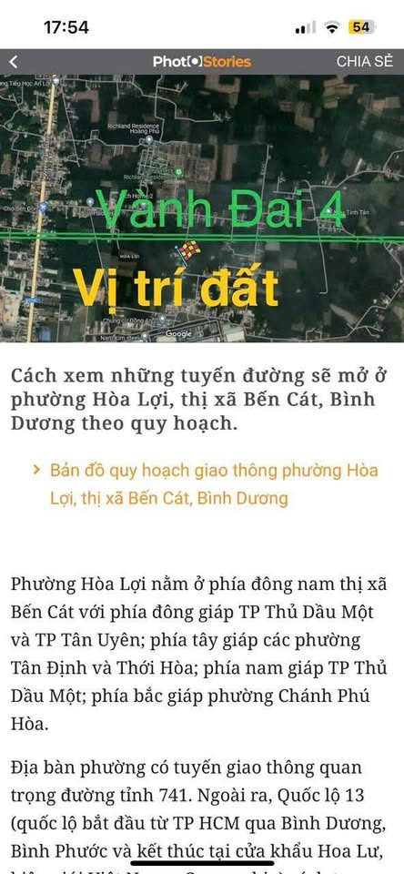 Bán đất thị xã Bến Cát tỉnh Bình Dương giá 2.3 tỷ-2