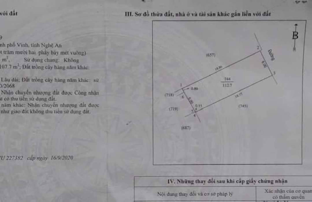 Bán đất thành phố Vinh tỉnh Nghệ An giá 1.8 tỷ-1