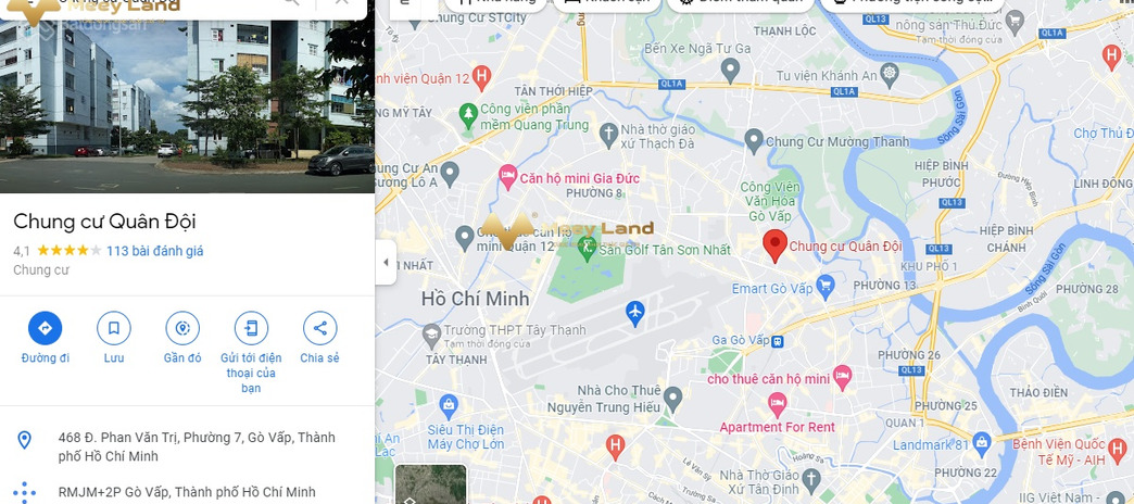 Nằm tại Phường 14, Hồ Chí Minh bán chung cư giá phải chăng từ 2.25 tỷ, tổng quan căn hộ này 2 phòng ngủ, 2 WC vị trí đắc địa