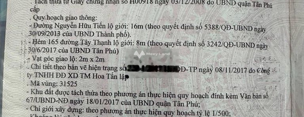 Nguyễn Hữu Tiến, Tân Phú bán đất giá bán phải chăng 25.5 tỷ, hướng Đông Nam diện tích 153m2-03