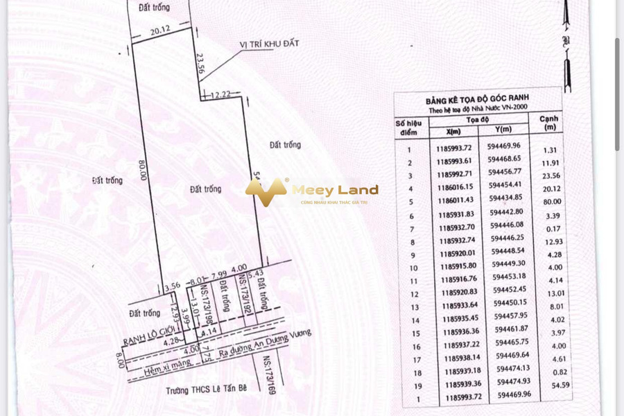 Tại Phường An Lạc, Hồ Chí Minh bán đất 700 tỷ, hướng Nam Diện tích nền 8909m2-01