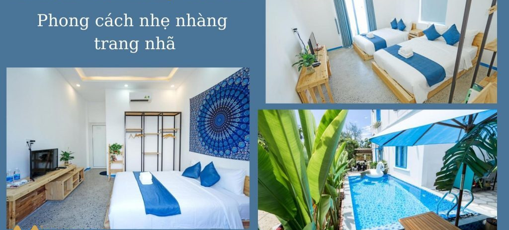 Cho thuê căn homestay Santori Homestay Hoi An, phong cách biển cả đại dương