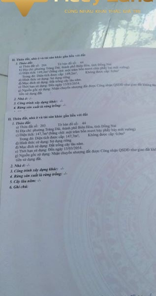 Bán mảnh đất, giá bán đề cử từ 1.4 tỷ, hướng Nam diện tích khoảng là 150m2-01