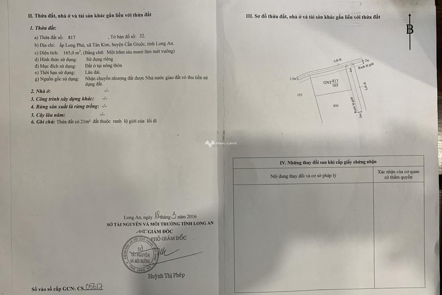 Vị trí đặt ngay tại Cần Giuộc, Cần Giuộc bán đất giá bán cực mềm chỉ 2.2 tỷ có diện tích tiêu chuẩn 165m2-01