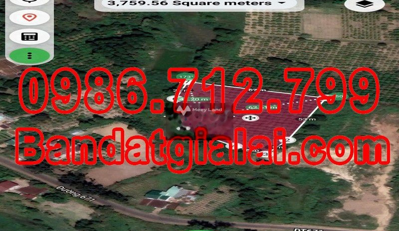 Hà Bầu, Gia Lai 450 triệu bán đất tổng diện tích là 3371m2