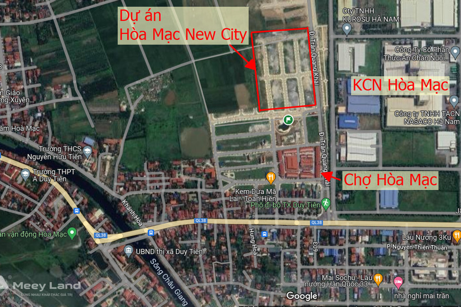 Quỹ hàng độc quyền dự án KĐT Hòa Mạc New City giá chỉ 19 triệu/m2 100m2 sổ đỏ từng lô-01