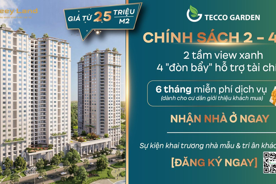 Bán lại căn góc 127m2 4 phòng ngủ 3WC tại Tecco giá 3,5 tỷ view thành phố-01